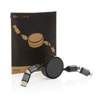 CAVO RETRATTILE 6 IN 1 IN ALLUMINIO RICICLATO RCS